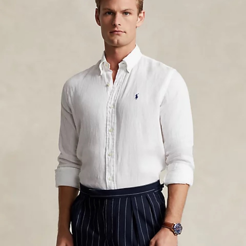 Polo Ralph Lauren slim fit linen shirt